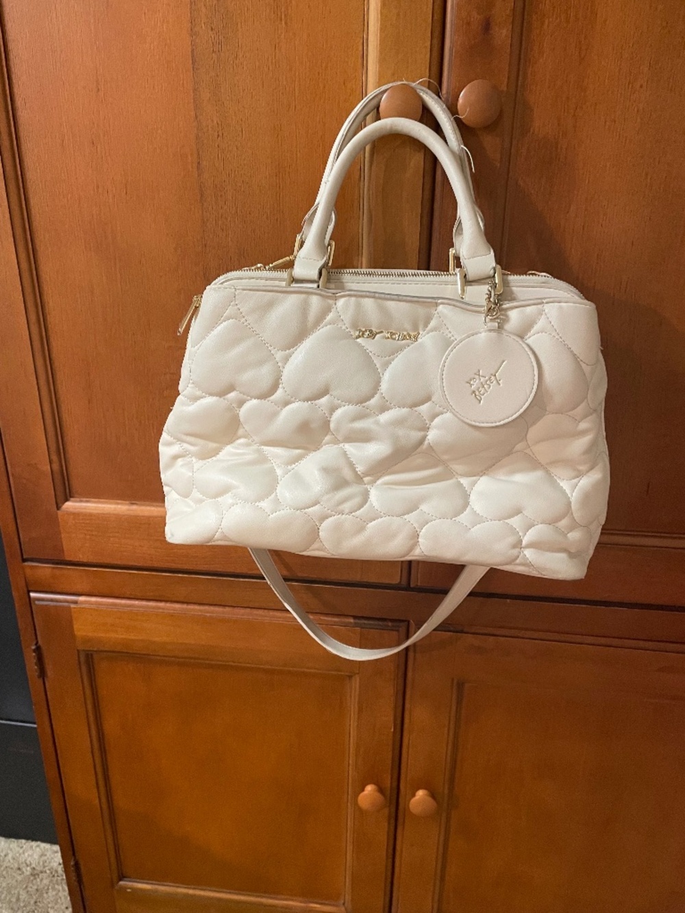 Betsey Johnson Heart Quilted Crossbody